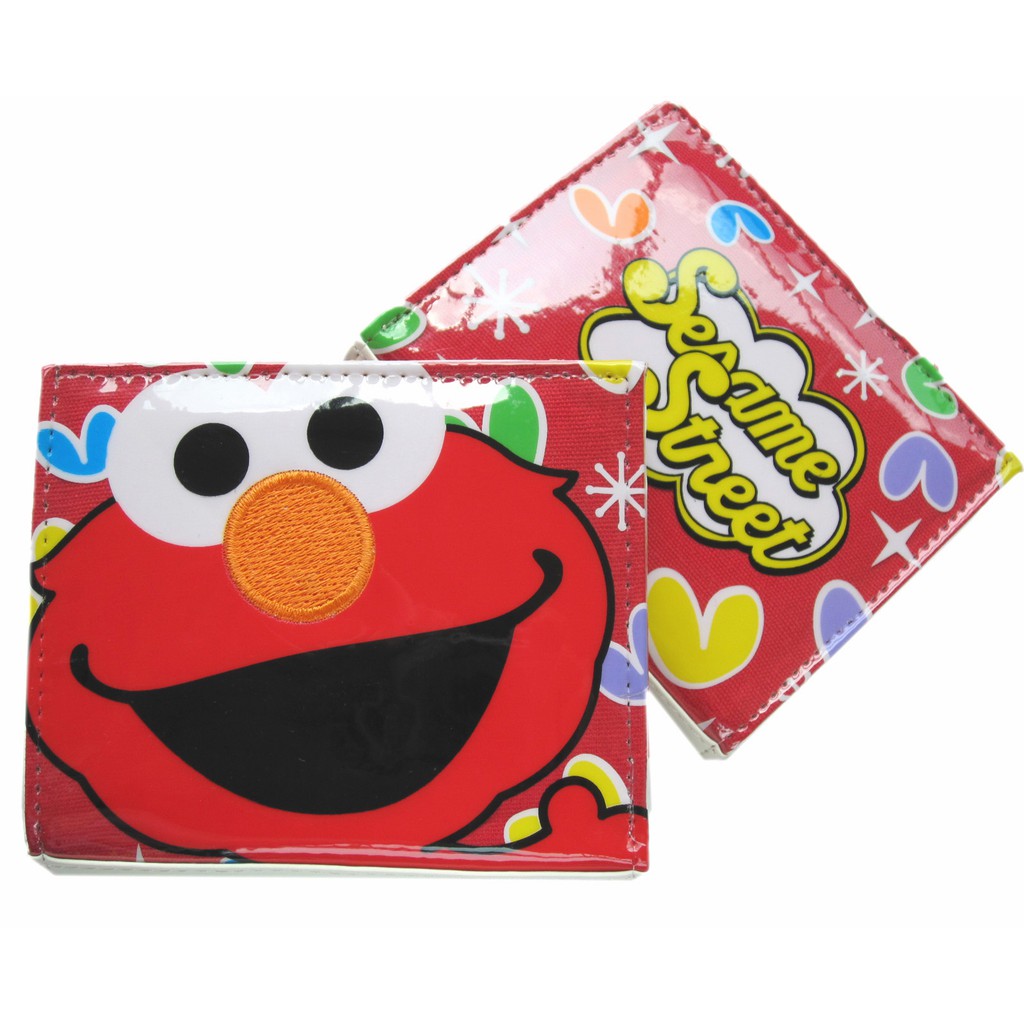 卡漫城 - 出清特價 Elmo 二折 皮夾 ㊣版 Sesame Street 芝麻街 磁扣式 短夾 證件夾 零錢包