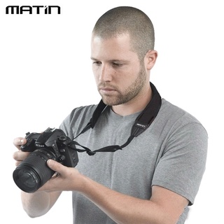 我愛買(寬版彎形)韓國Matin輕單微單反背帶M-6780減壓相機背帶單反相機減壓背帶相機頸掛背帶彈性防滑背帶無反揹帶
