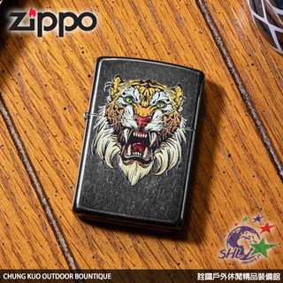 Zippo Sabretooth Tattoo Design 劍齒虎紋烤漆打火機 / 49263(ZP673)【詮國】