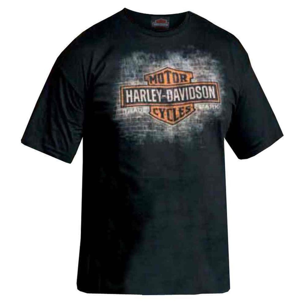 Harley-Davidson 哈雷機車【S】黑色 短袖T恤 復古磚牆 全新 現貨 保證正品
