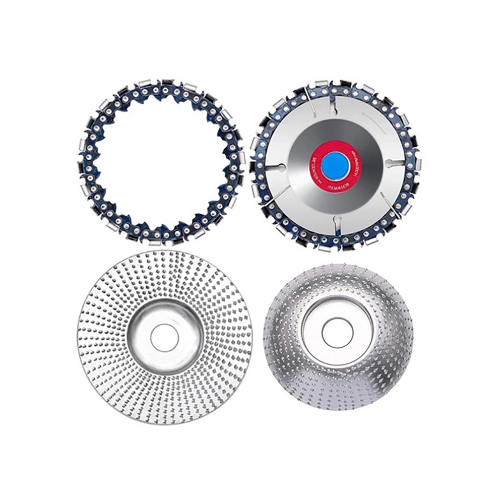 4牛套4吋鍊條鋸片鍊條磨片砂輪機鋸片木工鋸片鉋木刀木工刨刀木工打磨刺盤 蝦皮購物