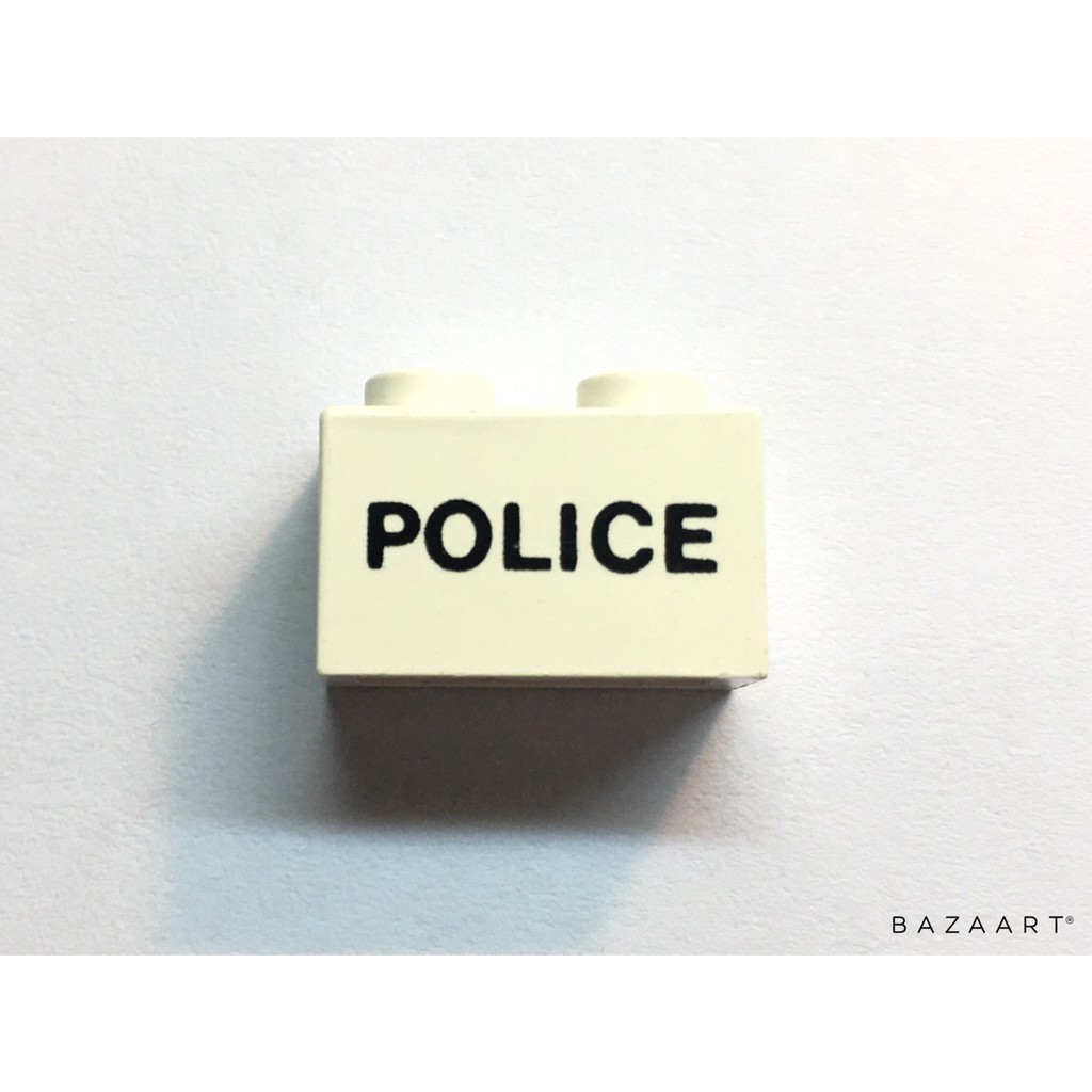 二手樂高 LEGO 警察 POLICE 印刷磚 稀有 絕版 3004pb003