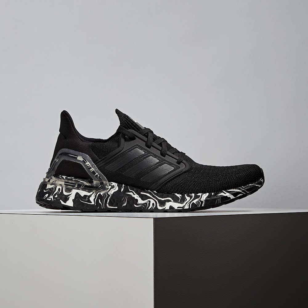 Adidas Ultraboost 20 W 女鞋 黑 大理石紋 編織 慢跑鞋 FW5720