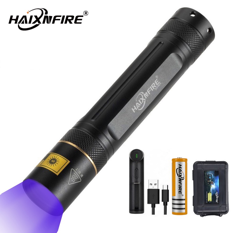 HaixnFire SV003 10W led紫外線手電筒18650蠍子紫外線 探測器 寵物 汙漬標記檢查器