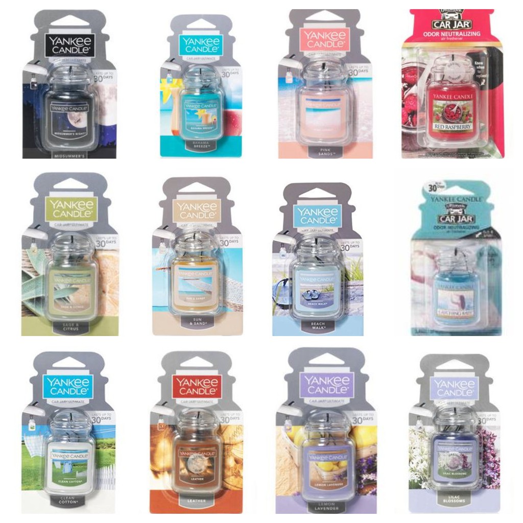 現貨車用芳香 代購all Yankee Candles 車用芬香吊掛芬香夾仲夏夜部落客鼠尾草柑橘多種口味任選 蝦皮購物