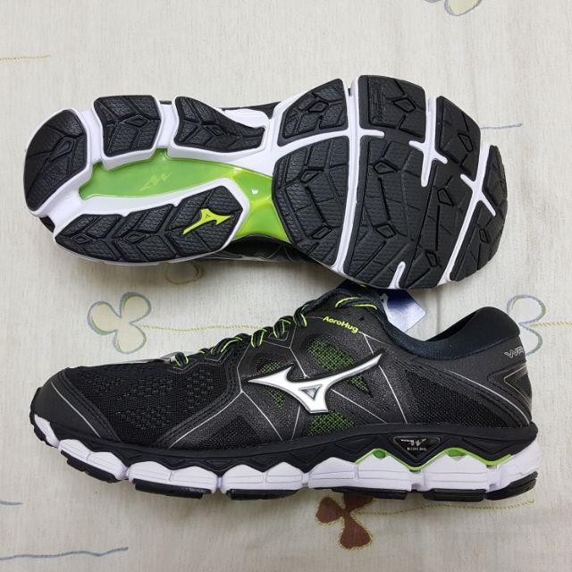 【新賣家 特價中】美津濃 MIZUNO WAVE SKY 2 高緩衝男慢跑鞋 J1GC181104 黑色