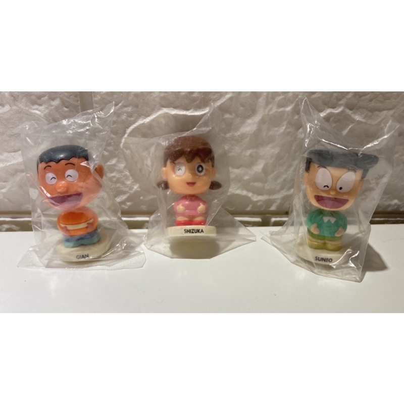 全新 DORAEMON 哆啦A夢  夢想啦啦隊 7-11 搖頭Q版公仔 靜香 胖虎 小夫 宜靜 技安 阿福 搖頭 公仔