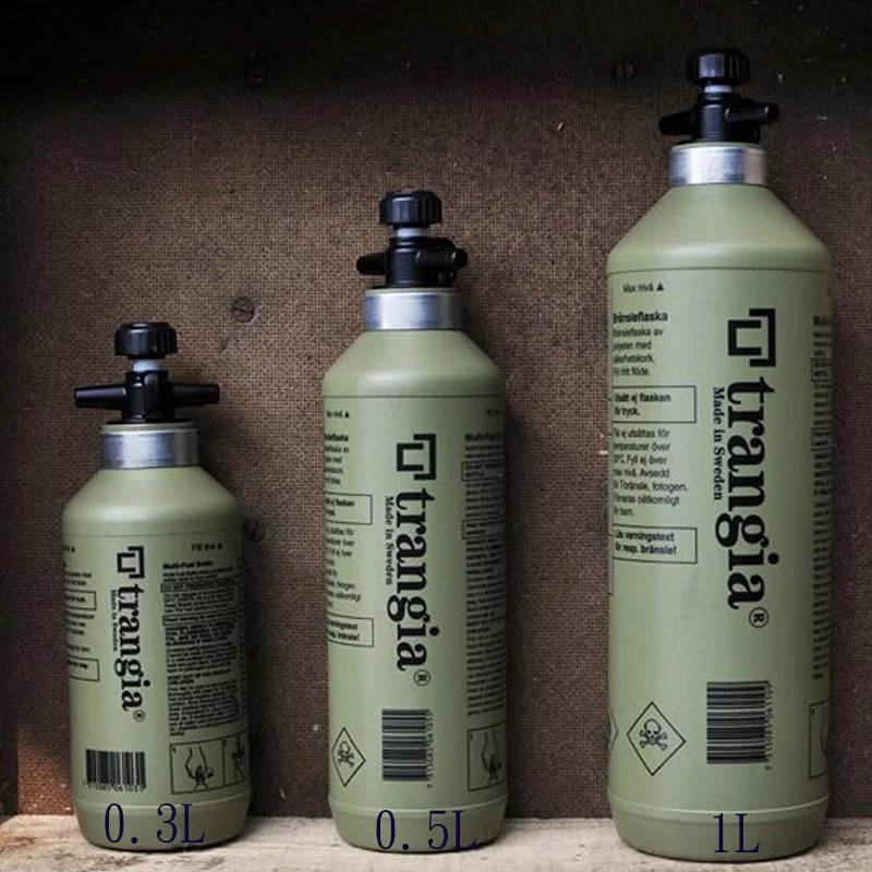 [阿爾卑斯戶外] Trangia Fuel Bottle 燃料瓶 橄欖綠(單入) 0.3L~1.0L