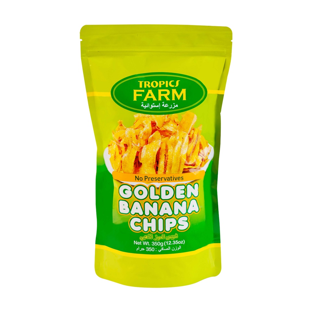 菲律賓 TROPICS FARM Golden Banana Chips 香蕉脆片 350g