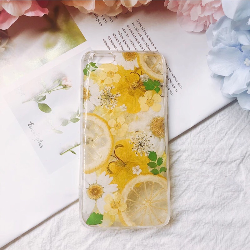 預購 蘋果手機 清新水果檸檬乾燥花手機殼 Iphone全系列 其他型號請私訊 蝦皮購物