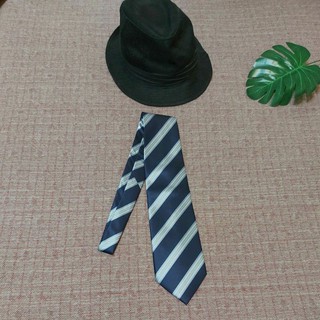 全新 AB ANTONIO BALDAN 型男必備 銀白條紋 藍色領帶 紳士領帶 寬版領帶 領帶 辦公室必備