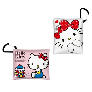 【HELLO KITTY】多功能鑰匙圈收納套-大臉款(白)/糖罐款(粉)