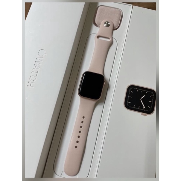 Apple Watch 5 GPS 40mm 玫瑰金+ moshi旅行充電座