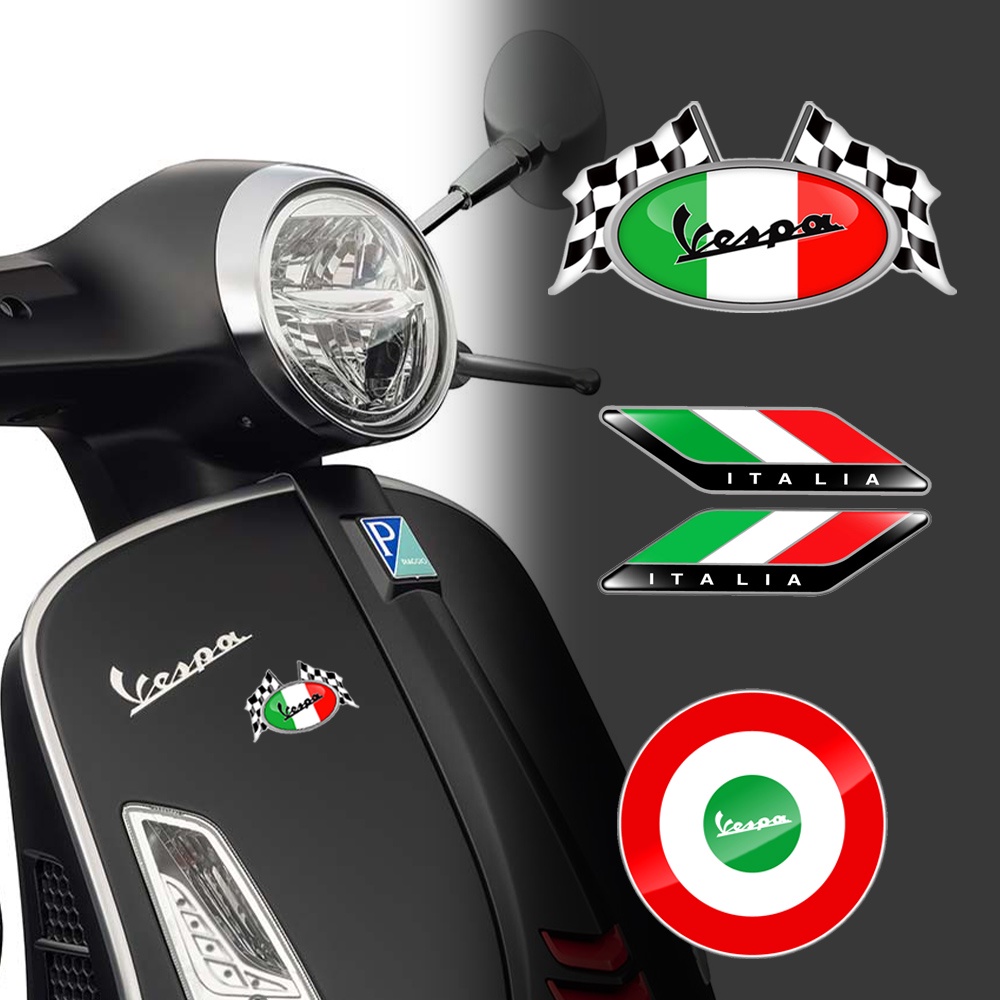 3d 反光摩托車貼紙滑板車意大利貼花頭盔配件適用於 VESPA Primavera GTS GTV LX LXV 125