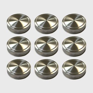 【現貨/發票】梅森罐專用 304不鏽鋼蓋 (窄口)(3入/6入/9入) Ball Mason Jar 梅森蓋