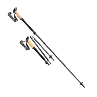LEKI Black SERIES FX CARBON 快扣碳纖維折疊登山杖 (2支附收納袋 65229001 綠野山房