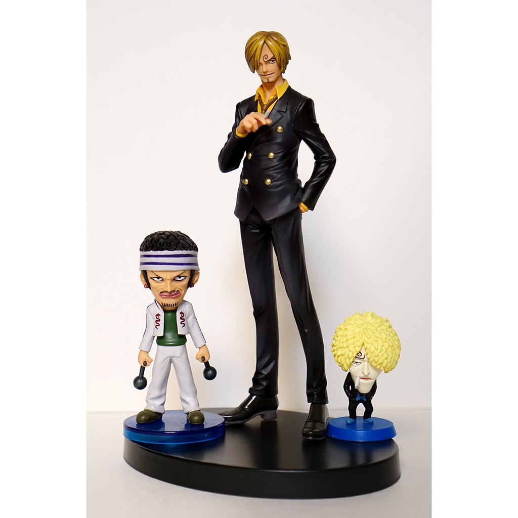 正版美品 海賊王 景品 Grand 香吉士 山治 加贈 WCF 鬼人阿金 + mini 偽香吉士 兩年後