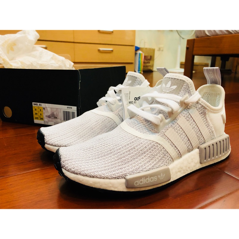 adidas originals NMD_R1 B79759 BLIZZARD 反光 灰白