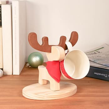 馴鹿杯架 麋鹿杯架 松木製作 交換禮物 聖誕禮物
