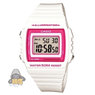 【CASIO】臺灣卡西歐公司貨 亮眼大螢幕數位錶 50米防水(W-215H-7A2)