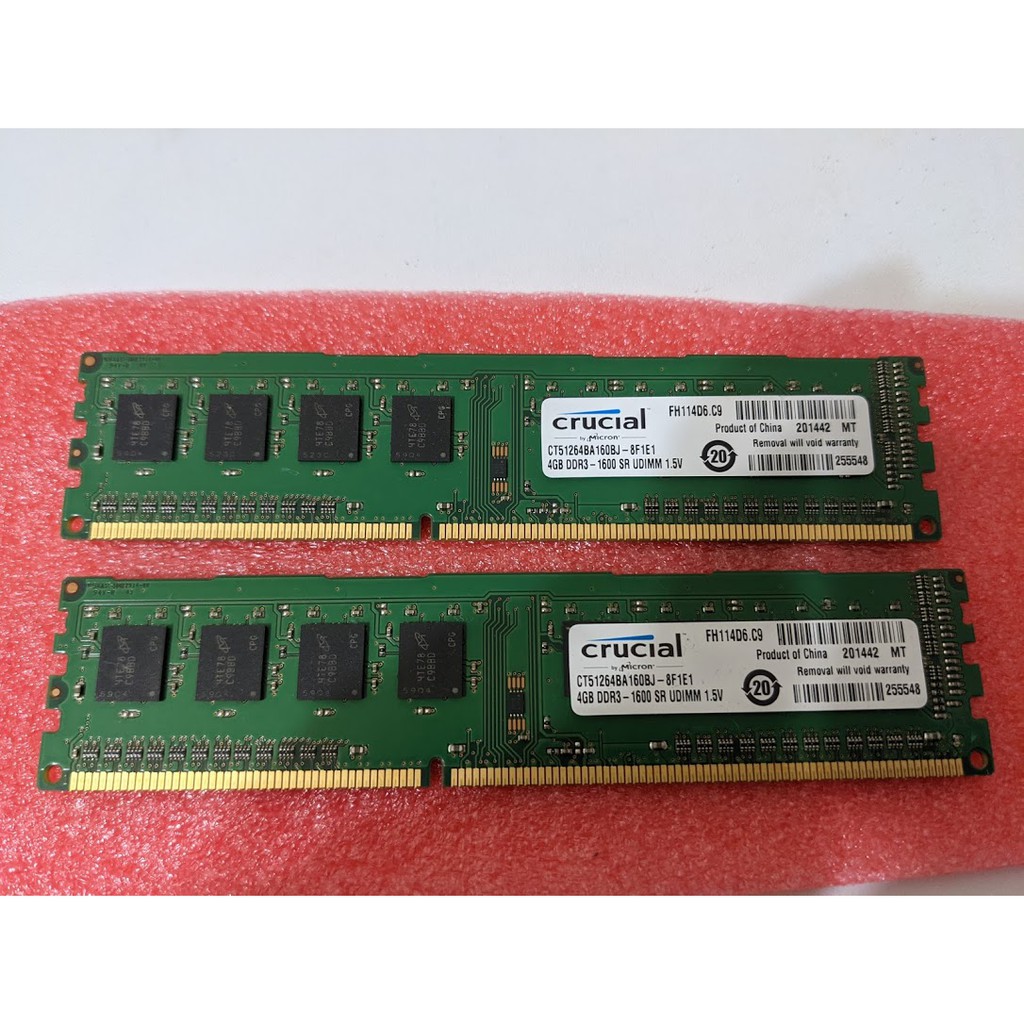 Crucial DDR3 4Gb 1600 *2