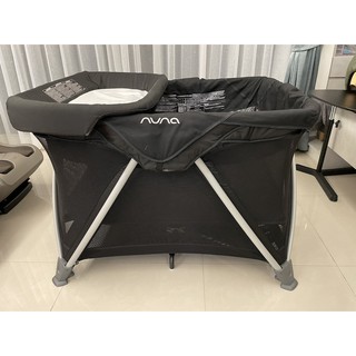 nuna sena aire多功能嬰兒床 尿布台 深藍 9 9成新 蝦皮購物