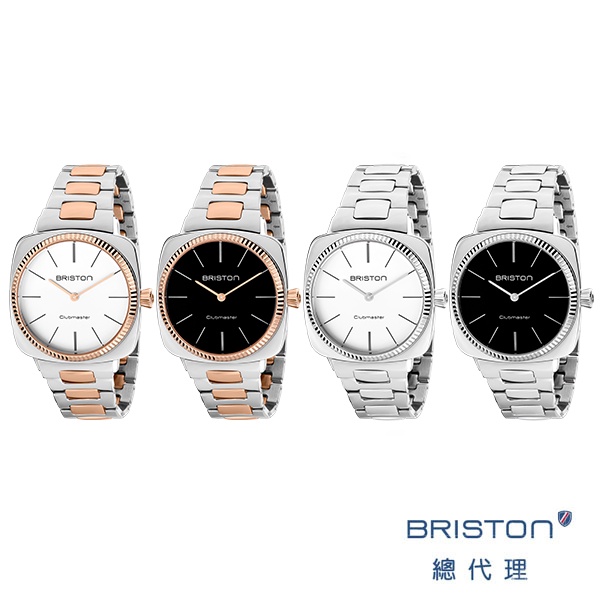 BRISTON 艾利根 Elegant 英倫風 復古 鋼錶帶 雙色錶帶 玫瑰金 銀 男錶 女錶 時尚禮物 手錶