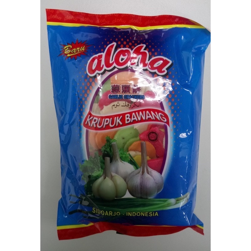 【豐食堂】印尼 ALOHA Krupuk Bawang 蒜頭生脆片 （綜合）250g