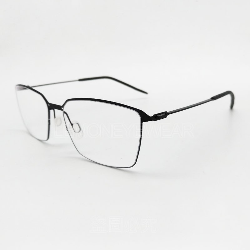 ✅💎 頂級純鈦 💎 [檸檬眼鏡] Markus T DOT 024 130 德國品牌 消光黑色極輕量方框光學鏡框