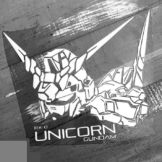 🔥臺灣現貨🔥機動戰士高達Gundam頭像RXO行李箱貼獨角獸 機器人貼紙 機車貼 氣超貼 改裝貼 模型貼 牆壁貼潮貼