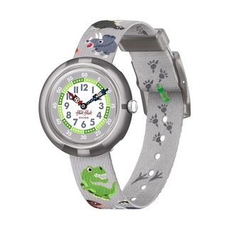 【FlikFlak】兒童手錶 恐龍情誼 COOLOZAURUS (31.85mm) 瑞士錶 兒童錶 編織 FBNP197