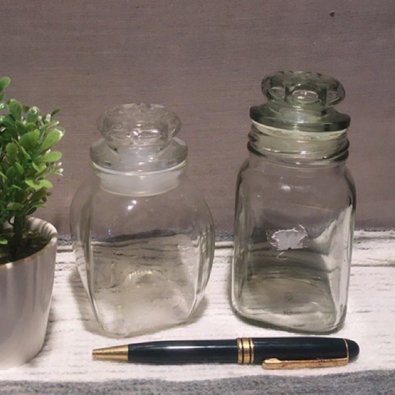 早期 透明玻璃罐 糖果玻璃罐 玻璃罐 玻璃瓶 瓶 罐 香氛罐 香氛玻璃罐 糖果玻璃罐