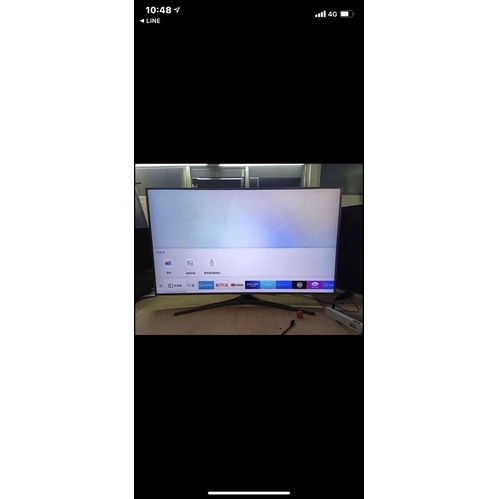 二手中古三星55吋4K電視，2017製 型號：UA55MU6400，內建youtube netfilx disn