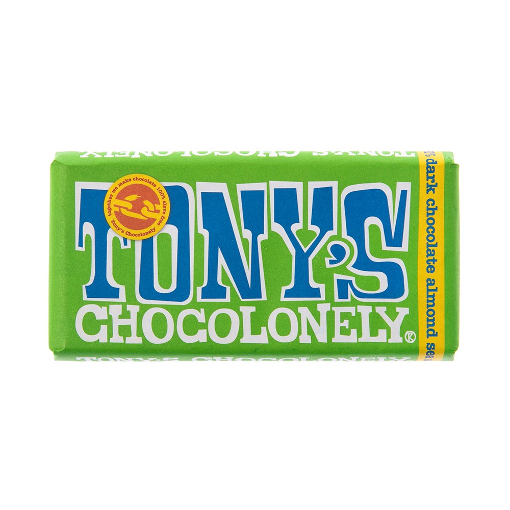 荷蘭Tony's Chocolonely杏仁海鹽黑巧克力51%180g