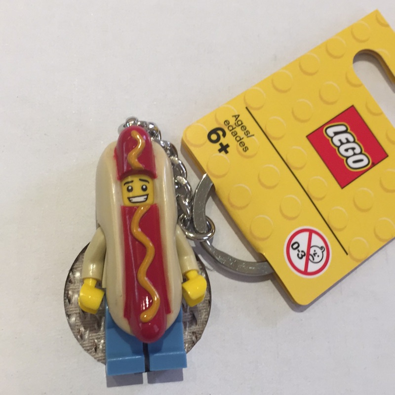 ［一天一樂高］熱狗人偶鑰匙圈 Lego Keychains