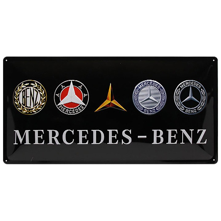 【德國Louis】Mercedes Benz金屬牌 賓士馬口鐵牌奔馳汽車車庫車行店家經典立體金屬板裝飾品10015115