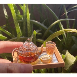 🍄 𝗠𝗲𝗹𝗼𝗻預購｜1:6迷你長虹託盤 6分12分迷你託盤 條紋託盤 食玩 bjd 娃娃屋 迷你傢俱 袖珍玩具 微縮模型