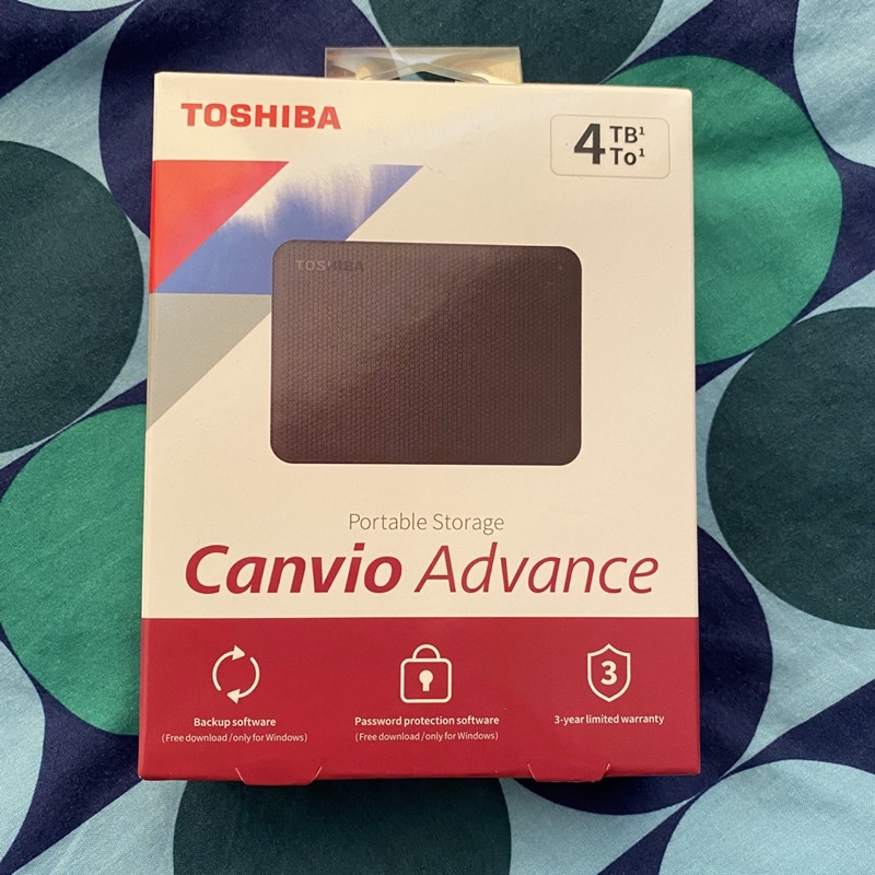 Toshiba東芝 4TB Canvio Advance V10 USB3.0 be外接式2.5吋硬碟