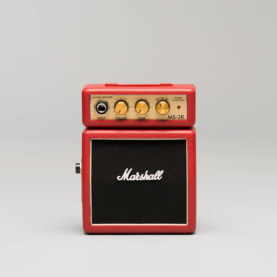 Marshall MS-2R 電吉他用 隨身型 攜帶型 迷你音箱 2瓦 紅色 Mini AM 絕地音樂樂器中心