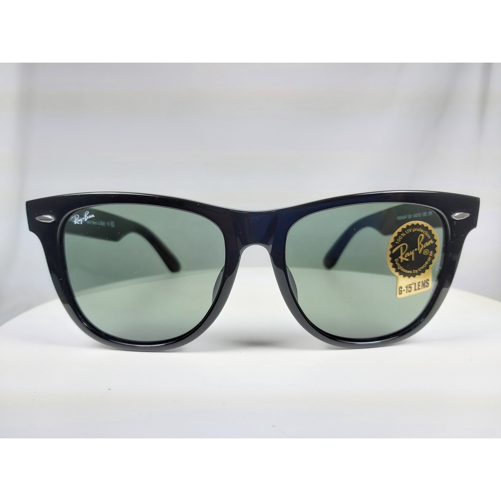 『逢甲眼鏡』Ray Ban雷朋 全新正品 太陽眼鏡 黑色膠框  墨綠鏡面 亞洲版【RB2140F-901/52】