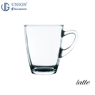 【泰國UNION】 latte 拿鐵杯 340mL 咖啡杯 飲料杯 冰沙杯 馬克杯 玻璃馬克杯 玻璃杯