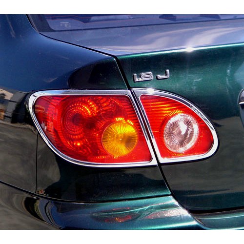 圓夢工廠 Toyota Altis 9代 2001~2007 改裝 鍍鉻銀 車燈框飾貼 後燈框 尾燈框