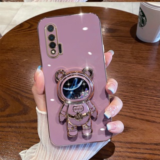 三星電鍍太空熊防摔手機殼 適用note10 PLUS note10lite note20 Ultra S22 S21