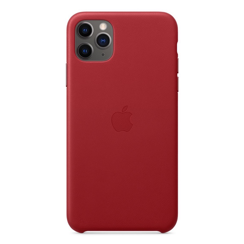 Apple 原廠 真皮 皮革 皮套 iPhone 11 pro 11 Pro Max 紅色