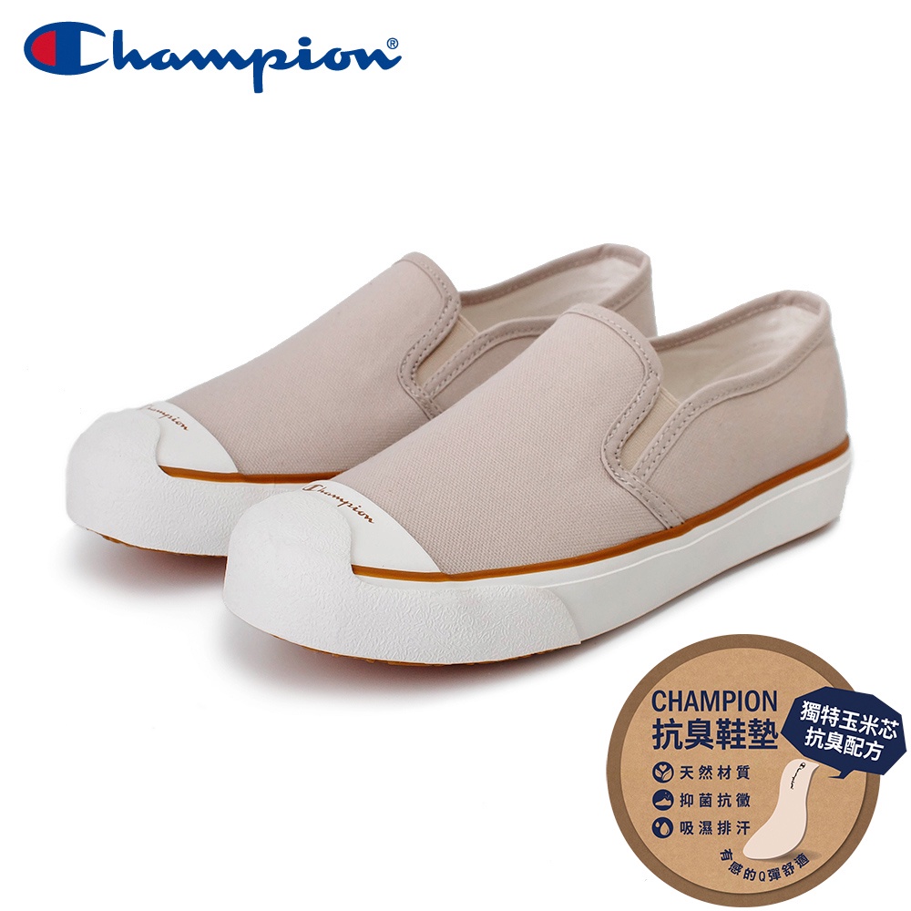 【Champion】女 帆布鞋 懶人鞋 COSY SLIP-米 (WSLS-2007-77)