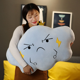 【軟體抱枕 靠墊 午睡枕 交換禮物 生日禮物】卡通雲朵抱枕女生睡覺布娃娃可愛網紅玩偶毛絨玩具公仔床上軟靠墊