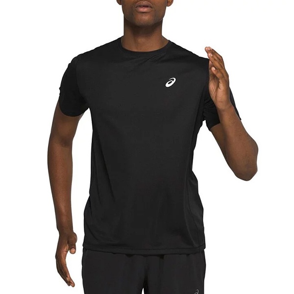 Asics T-Shirts 男女 大童 短袖 T恤 運動 跑步 吸濕排汗 輕量 海外版 黑 [2011A813-001