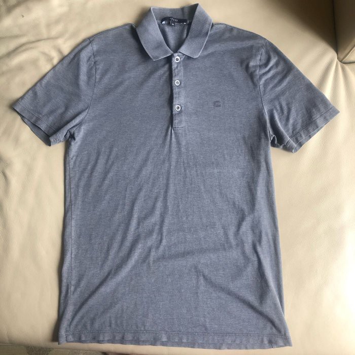 保證正品 GUCCI 灰色 短袖 POLO衫 size M 適合 S