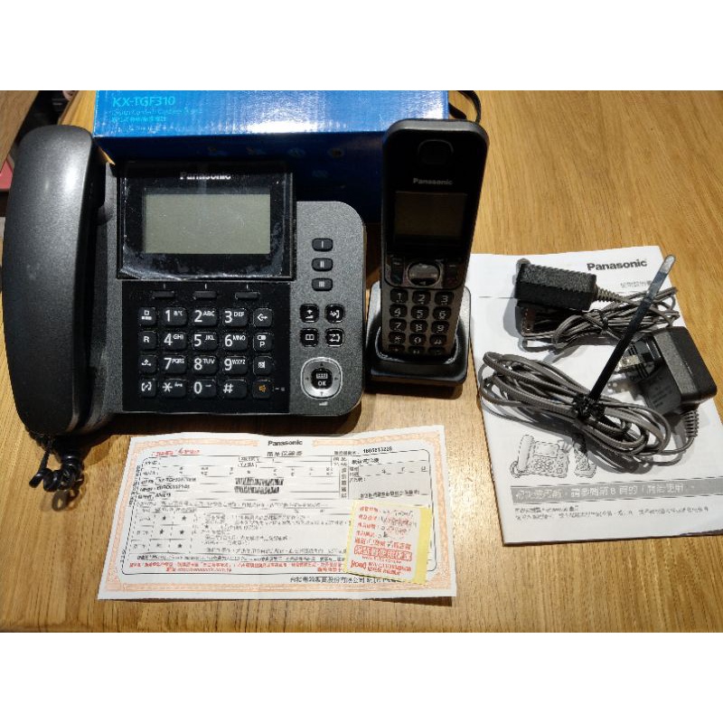 Panasonic國際牌 DECT數位有線／無線電話機(KX-TGF310TMW)