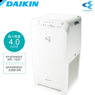 促銷商品限量款~【DAIKIN 大金】9.5坪閃流空氣清淨機(MC40USCT)